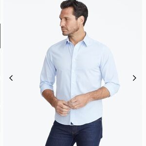 NWT Untuckit Blue Wrinkle Free Performance Button Down Shirt 3X
